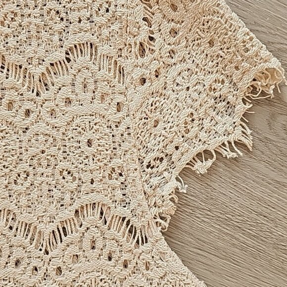 Dulcie Whimsical Fairycore Crochet Lace Blouse - Picture 6 of 9